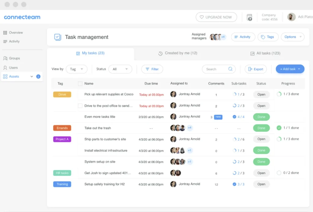 connecteam team management