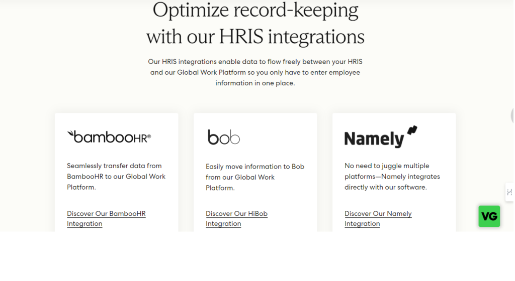 velocity global integrations screenshot