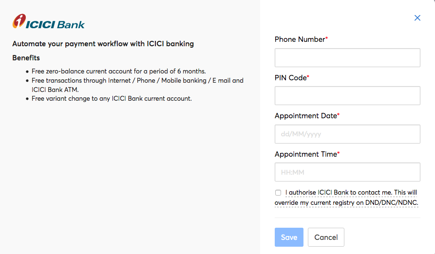 zoho payroll direct deposits screenshot