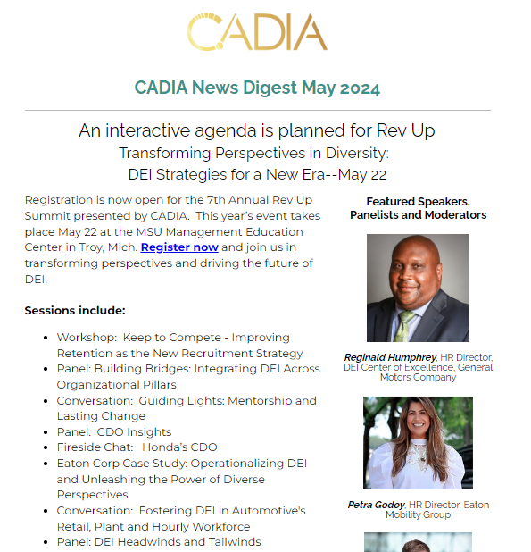Previous DEI issue of the CADIA newsletter