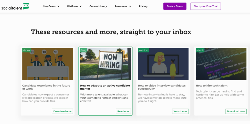 SocialTalent's Johnny Campbell Newsletter resources for recruitment