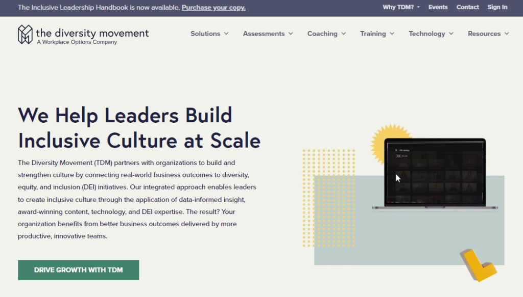 The Diversity Movement website home page
