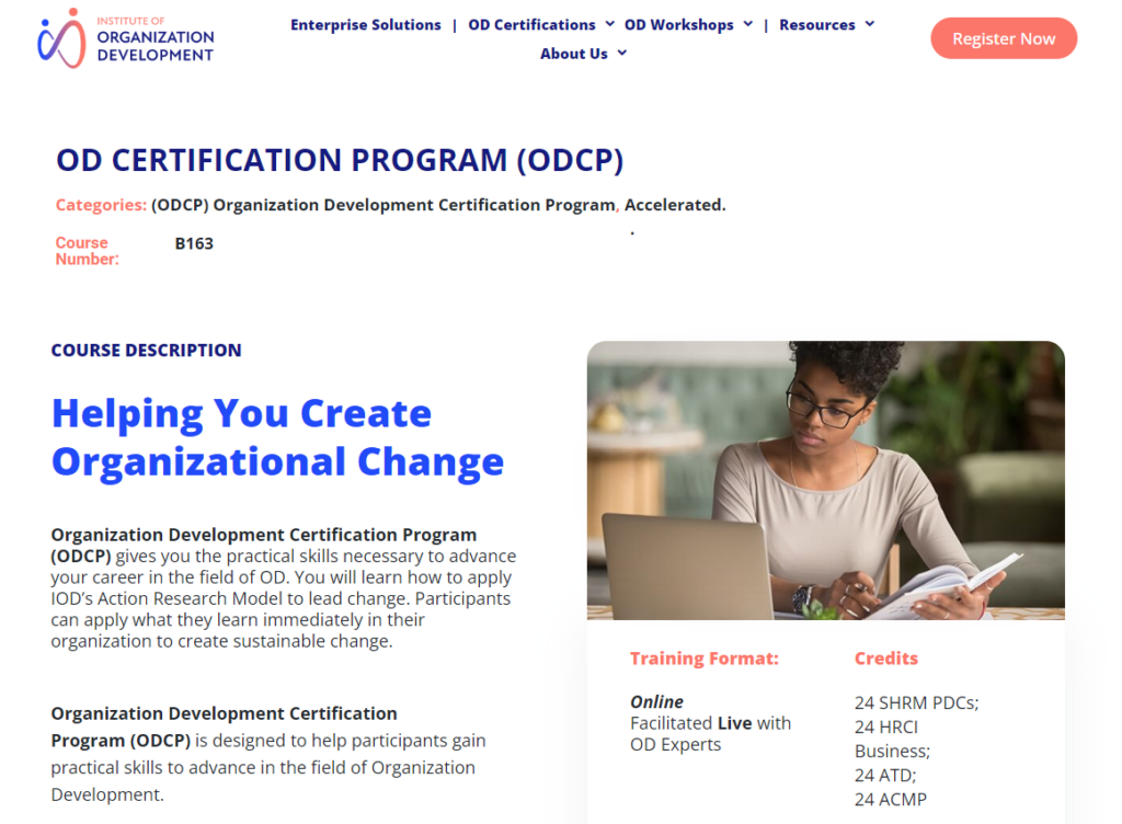 The OD Certification Program overview