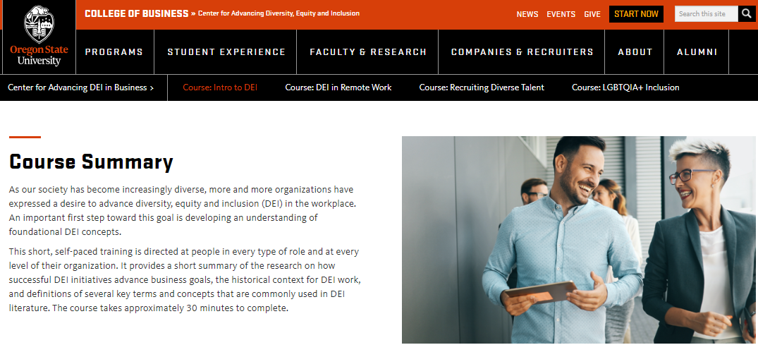 Introduction To DEI In The Workplace course
