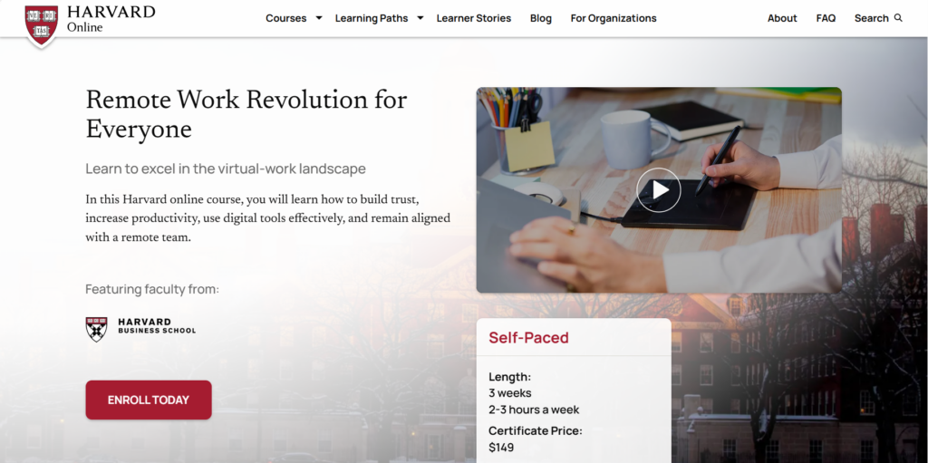 The Remote Work Revolution for Everyone course screenshot