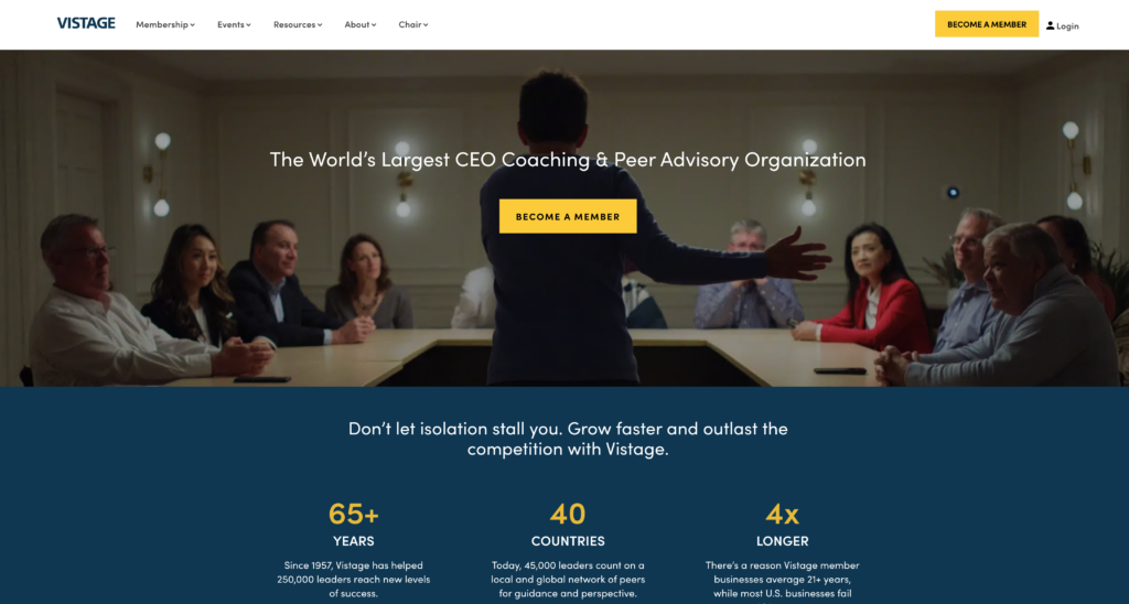 Vistage organization