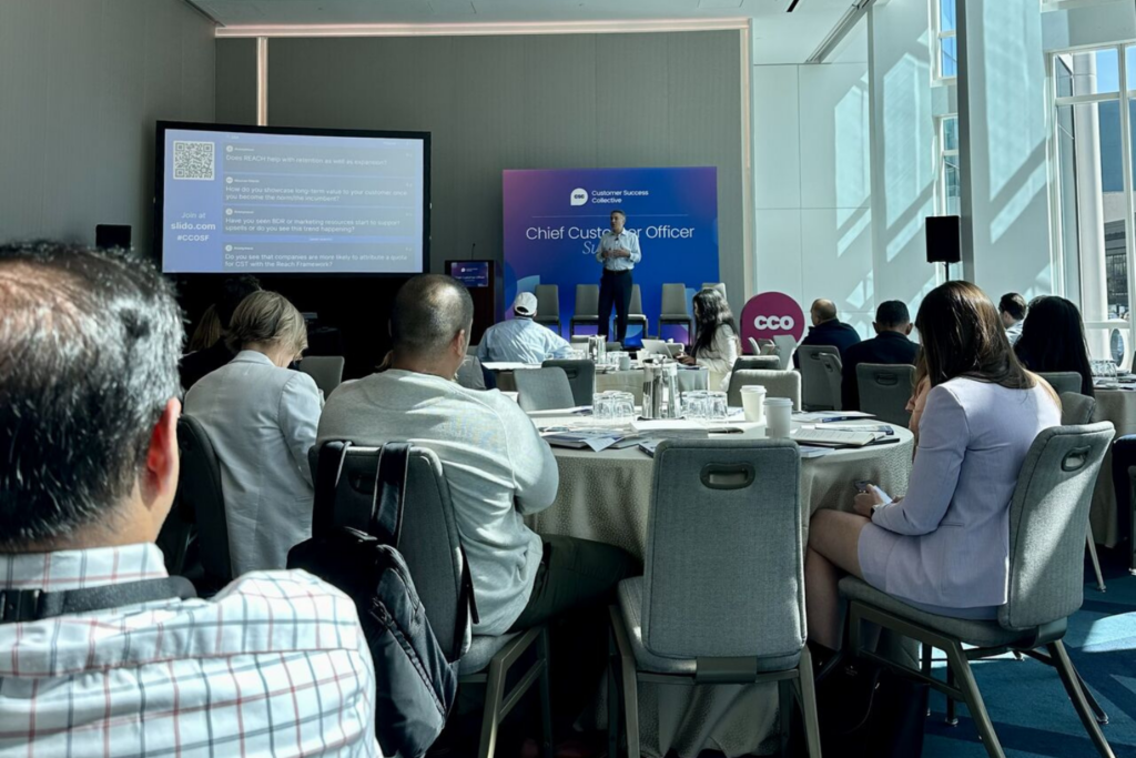 Speaker presenting at the 2025 CCO Summit