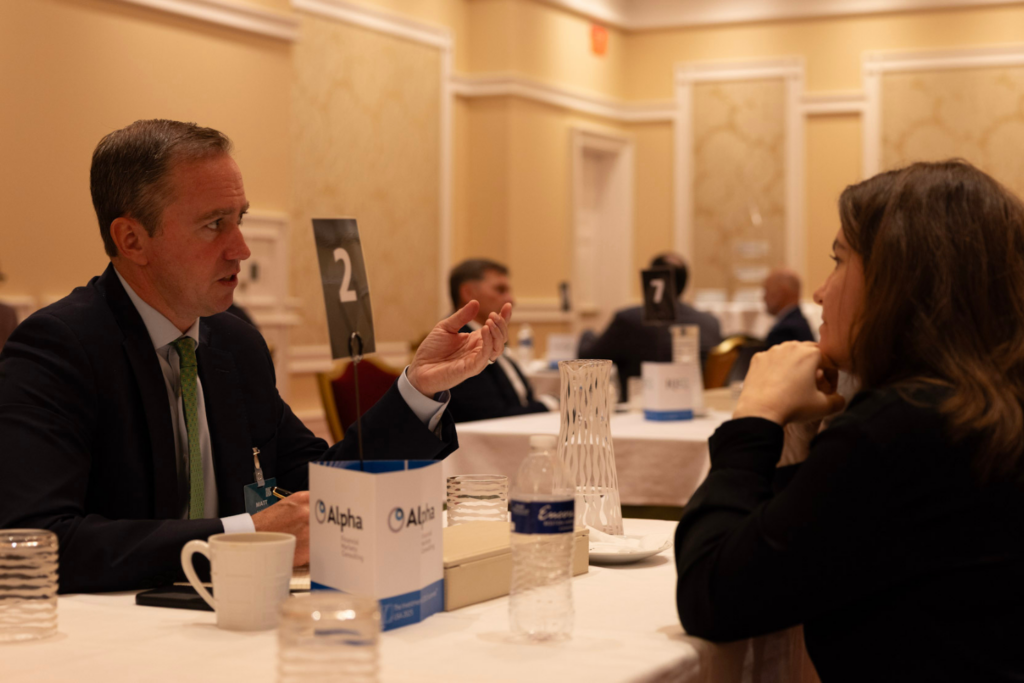 One-on-one meeting at the Investment COO Summit 2025