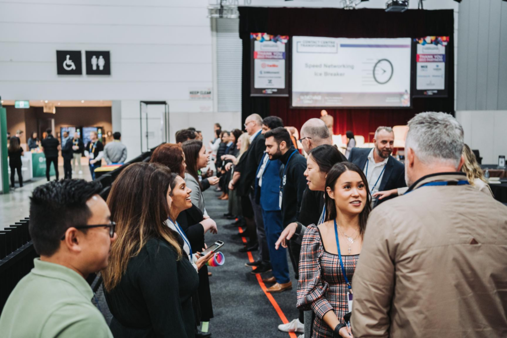 Networking activities during The Customer Show workshop session