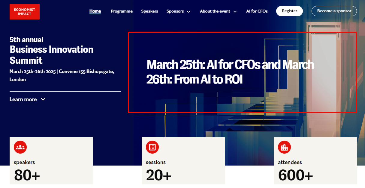 5th Annual Business Innovation Summit, a COO conference