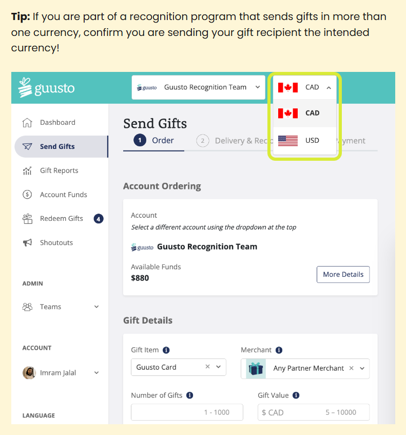 guusto onboarding screenshot
