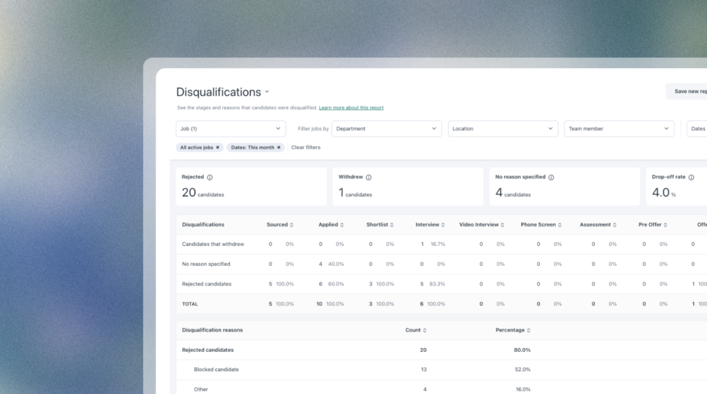 Workable disqualifications feature.