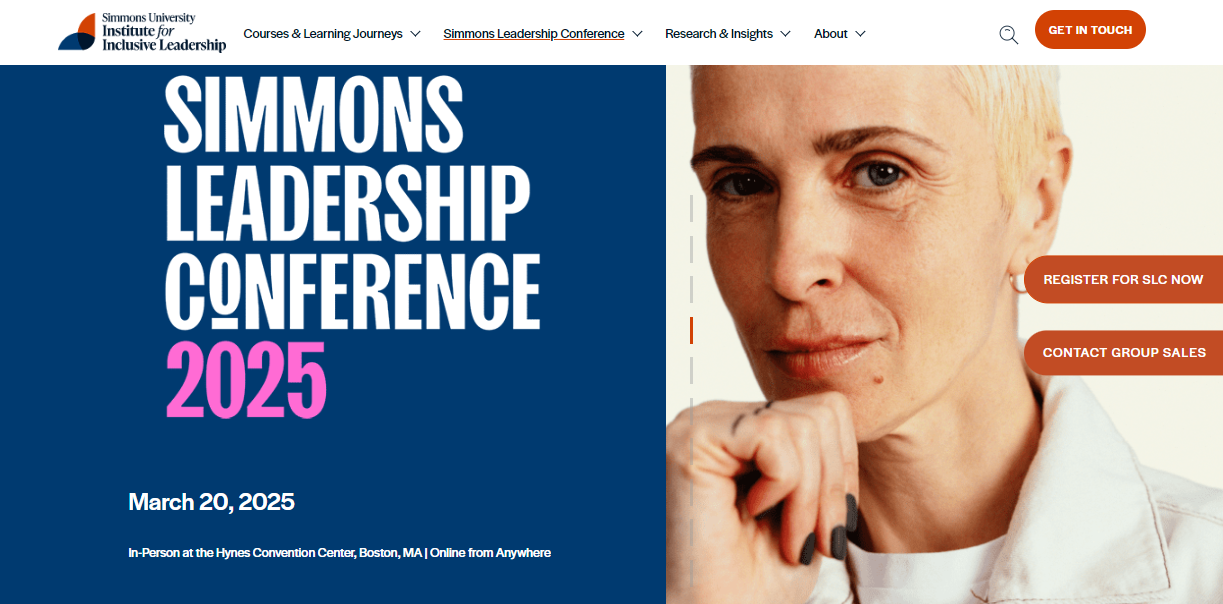 Simon Leadership Conference 2025 landing page