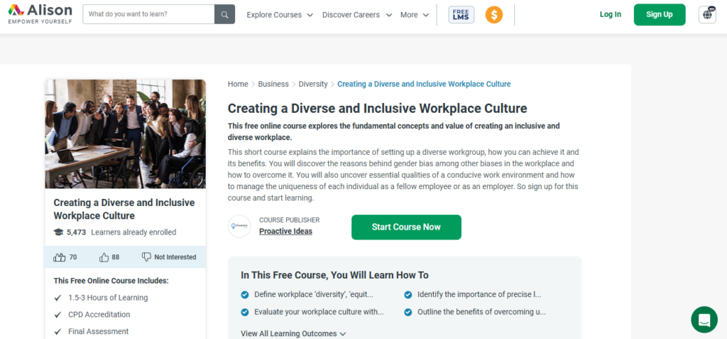 Creating a diverse and inclusive workplace culture, a corporate culture training