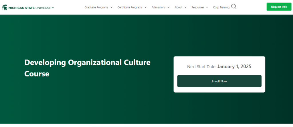 Developing organizational culture - a corporate culture training