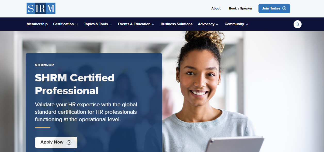 SHRM Certified Professional (SHRM-CP), an HR certifications for beginners