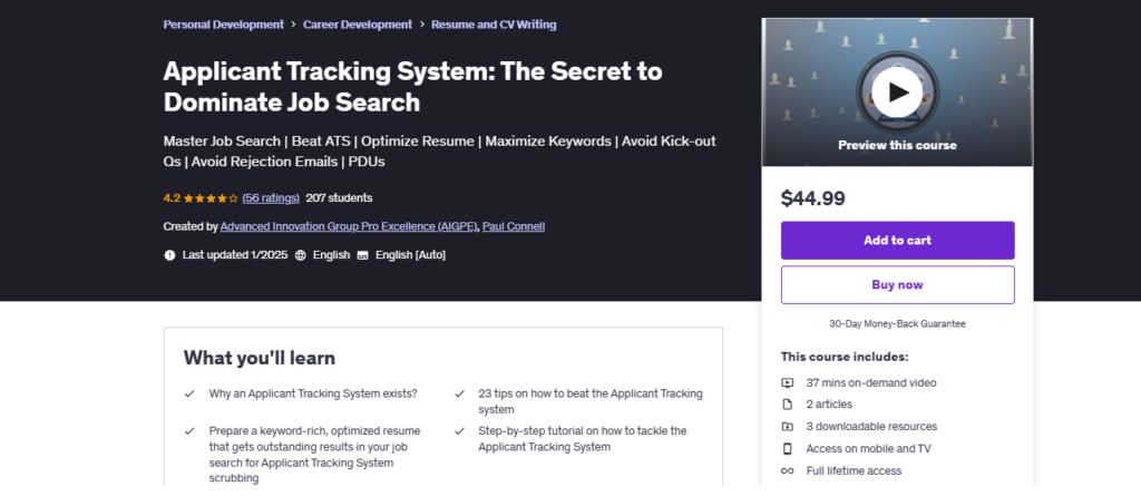 Applicant Tracking System: The Secret to Dominate Job Search, a applicant tracking system training