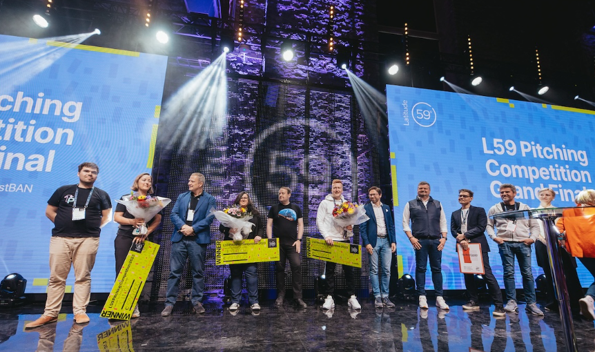Winners of the L59 Pitching Competition at the Latitude59 conference for founders