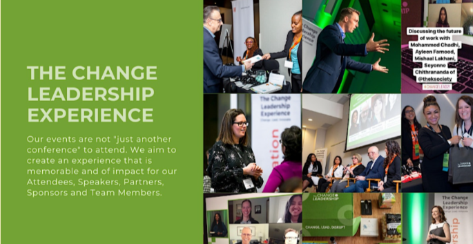 Poster for the Change Leadership Conference
