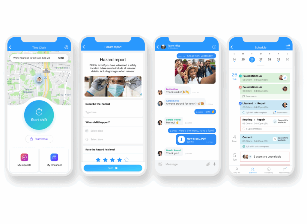 Connecteam Mobile Accessibility feature screenshot.