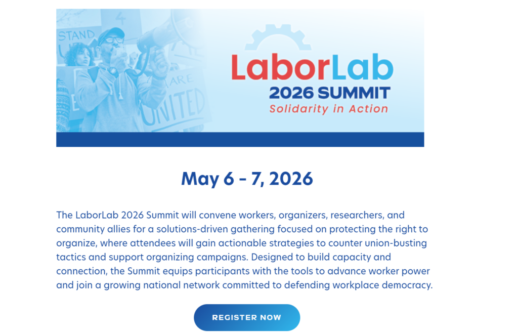 The landing page for the LaborLab 2026 Summit