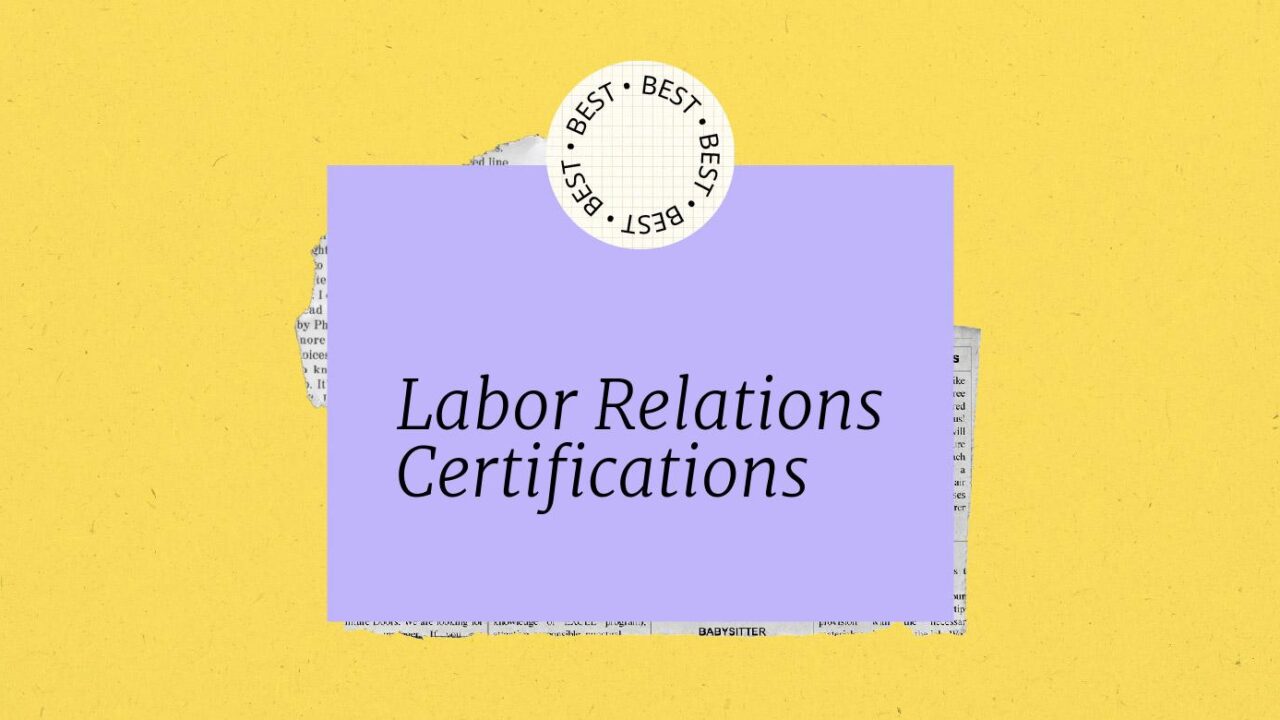 Labor relations certifications generic best of
