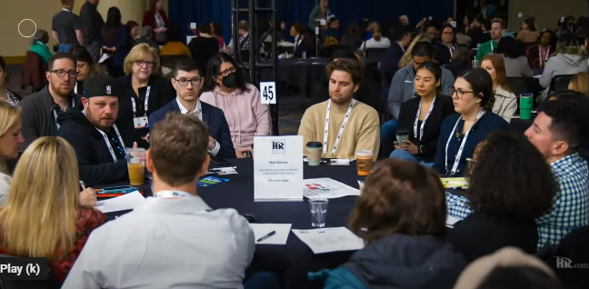 Attendees at the HR West Conference engaged in a focused roundtable discussion