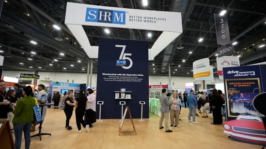 Attendees explore exhibits and network at the SHRM Annual Conference & Expo