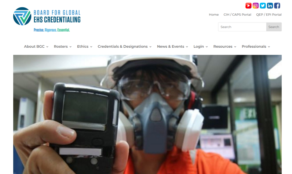 The overview of Certified Industrial Hygienist (CIH) certification