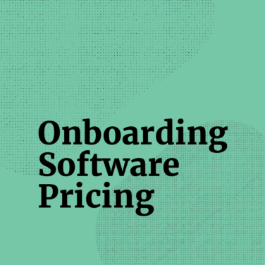 Onboarding software pricing standard editorial post