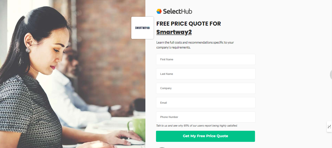 Smartway2 pricing screenshot