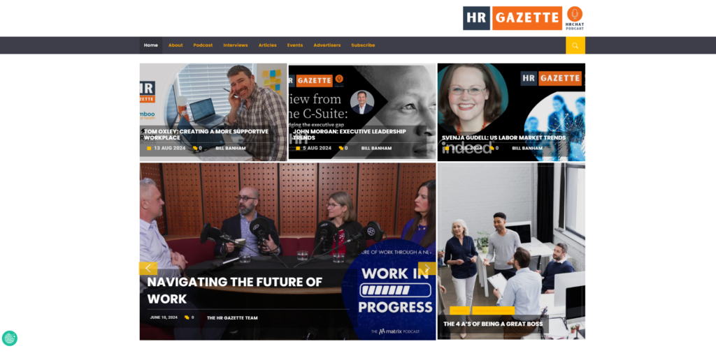 The HR Gazette home page