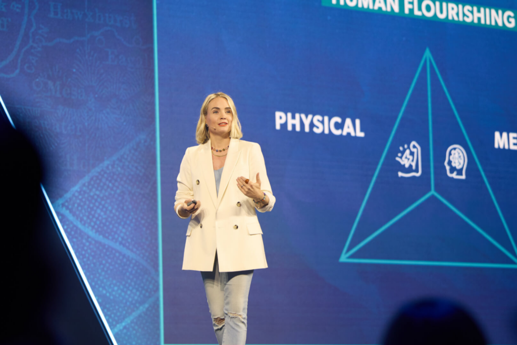 Liz Forkin Bohannon, Founder of Sseko Designs, speaking at the EntreLeadership Summit 2025