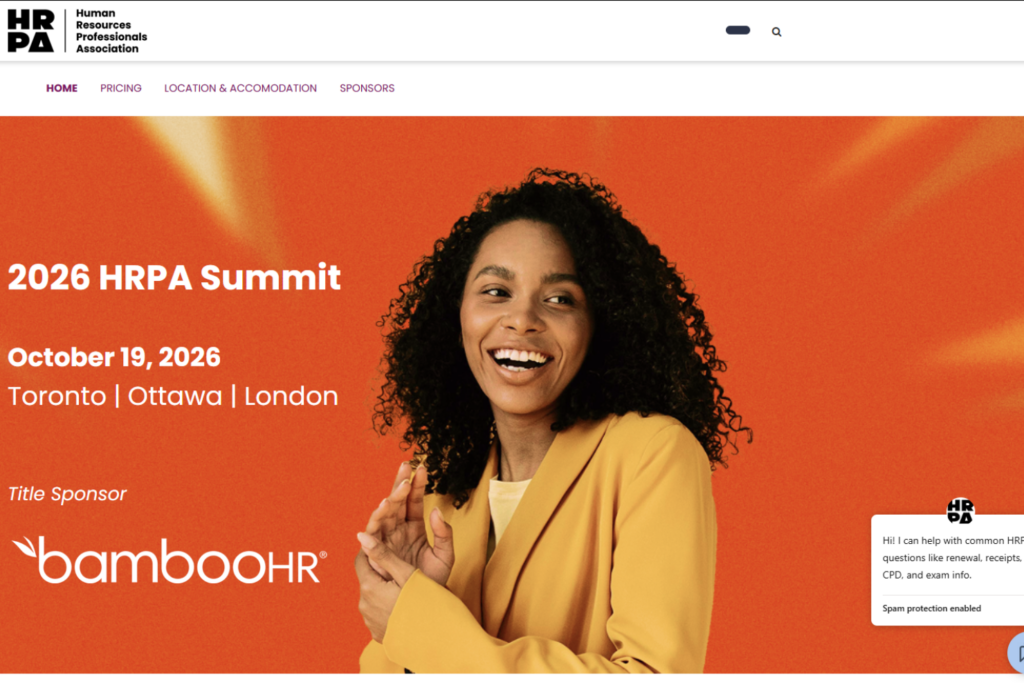 The HR Leaders Summit 2026 website.