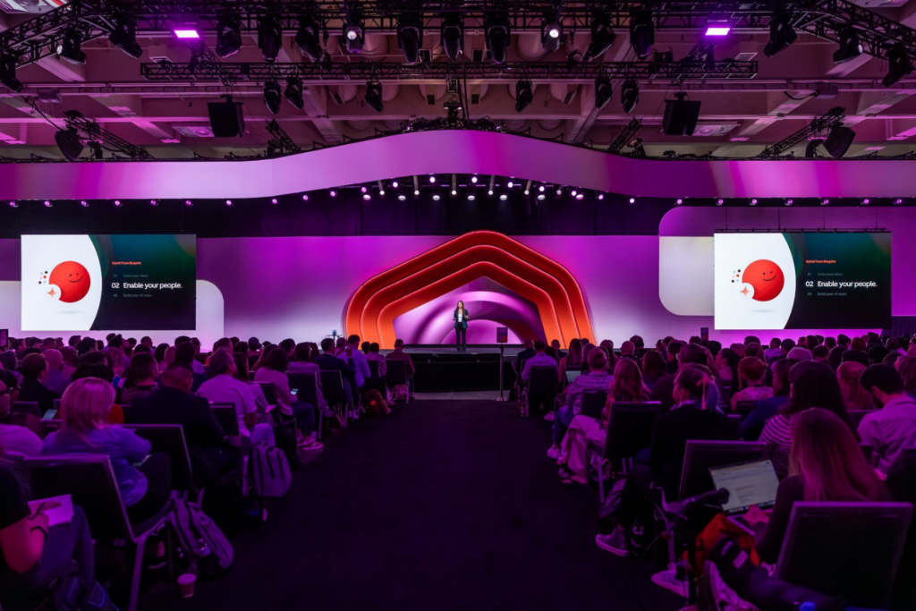 Speaker presenting at the IN25 stage