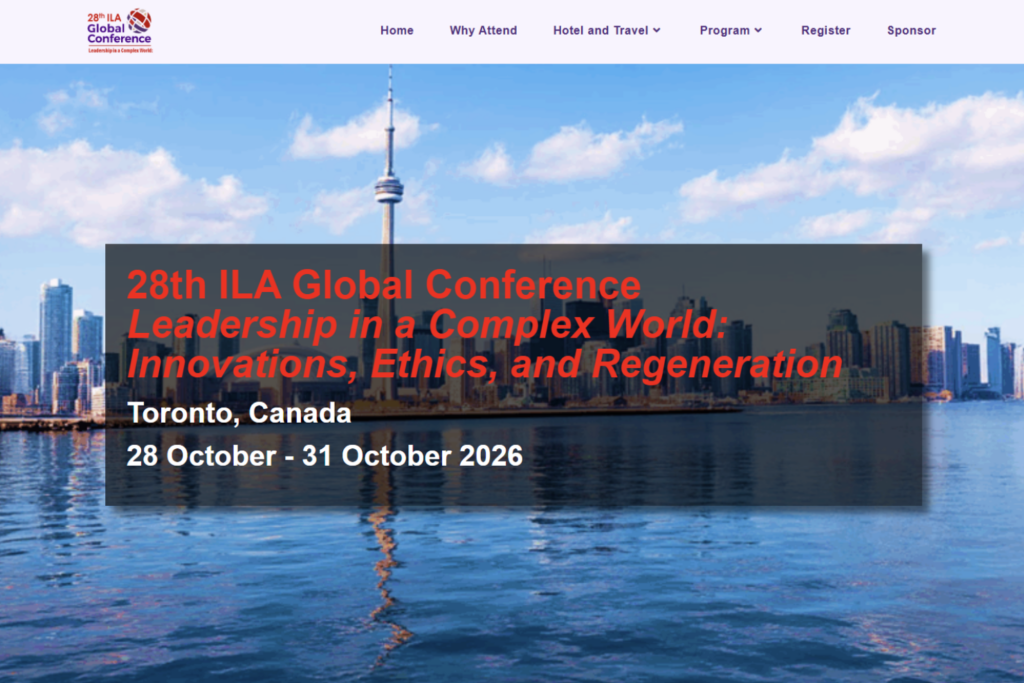 The International Leadership Association (ILA) Global Conference 2026 website.