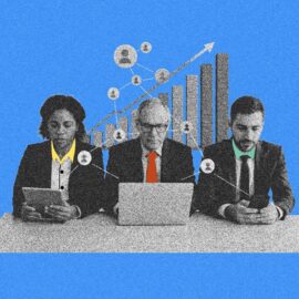 Employees collaborate through technology to create a EX as a product theme.