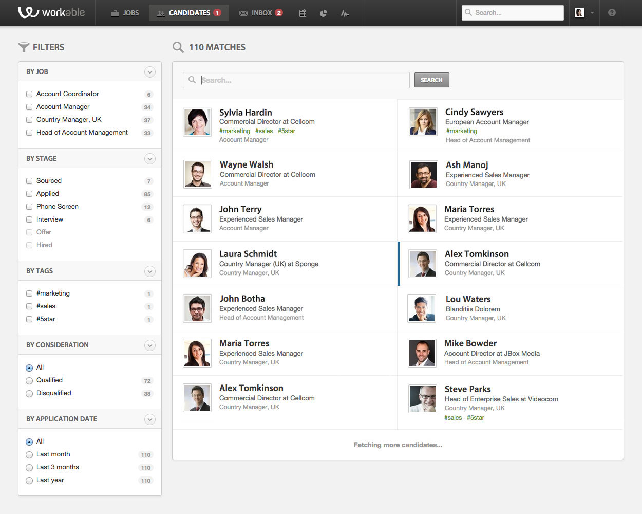 workable team screenshot