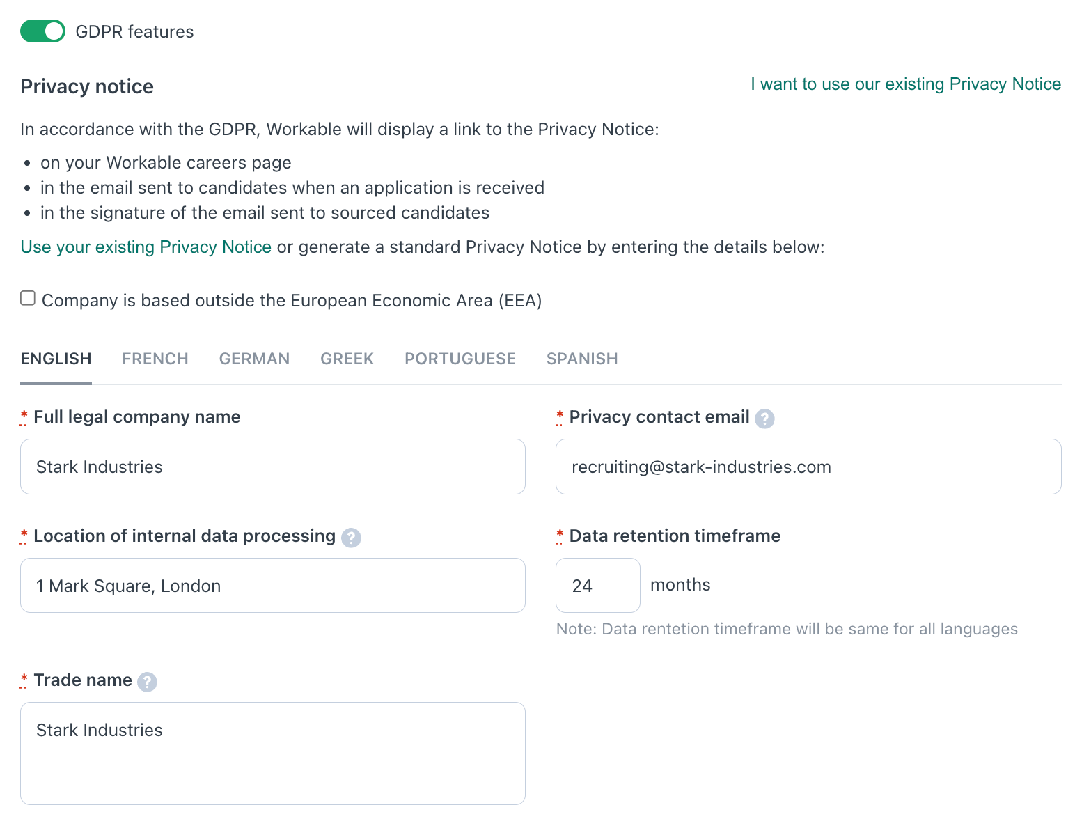 workable privacy screenshot