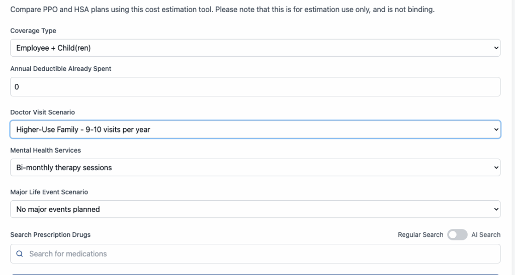 A screenshot of Civis Analytics' benefit assessment AI agent created by Erin Turnmeyer.