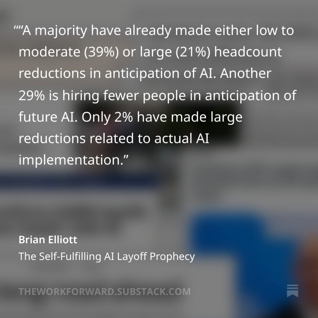 Quote screenshot of Brian Elliott insights on substack.