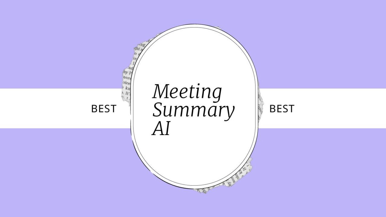 Meeting summary ai best tools 88315