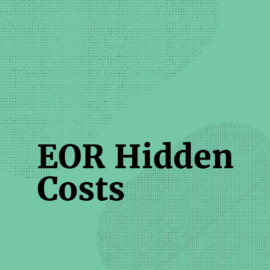 Eor hidden costs text on green background