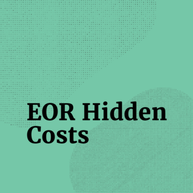 Eor hidden costs text on green background