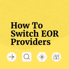How to switch eor providers text on yellow background