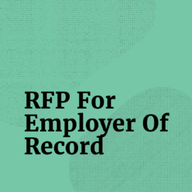 Rfp for employer of record standard editorial post 63554
